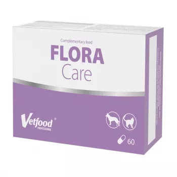 Vetfood VetFood FloraCare kapsulės nuo viduriavimo šunims ir katėms, 60 vnt., be cukraus, be konservantų