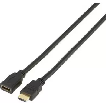 SpeaKa Professional HDMI ilginimo laidas [1x HDMI-Kištukas - 1x HDMI-Lizdas] 1 m Juodas (SP-7870528)