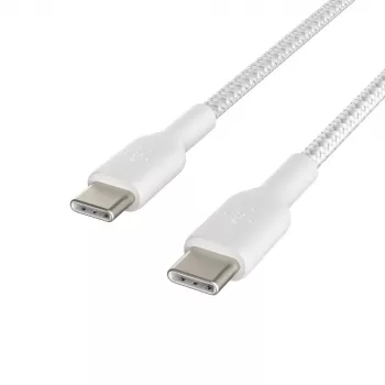 Pintas USB-C į USB-C laidas, 1 m, baltas