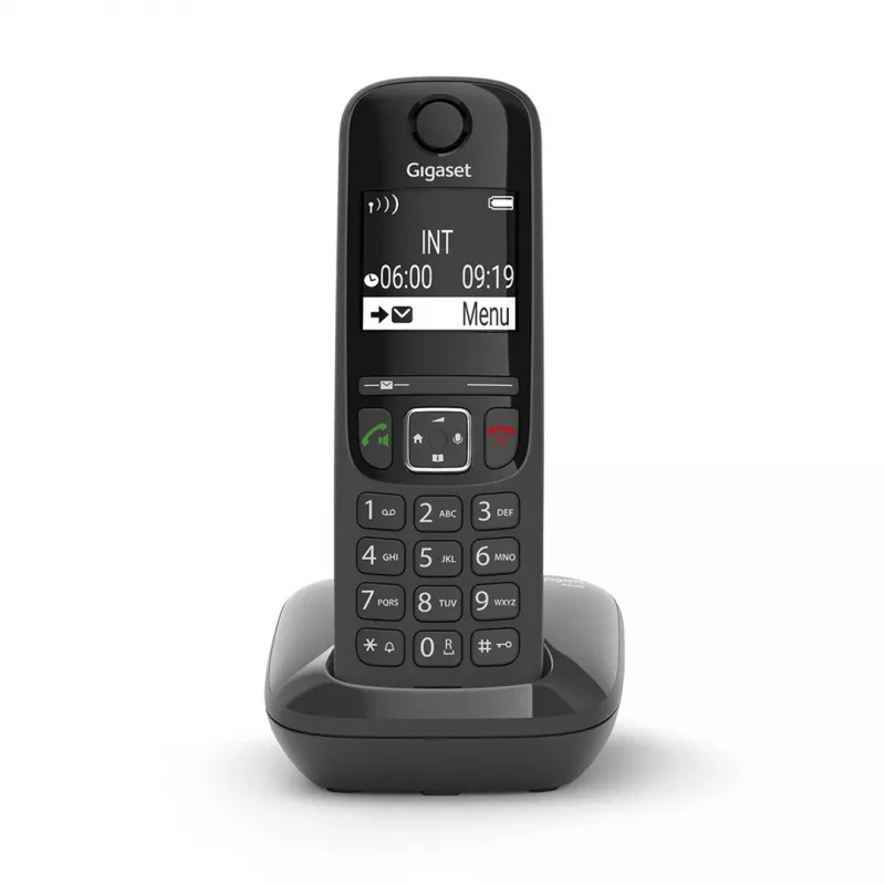Belaidis DECT telefonas Gigaset AS690 juodas su skambučio numerio rodymu