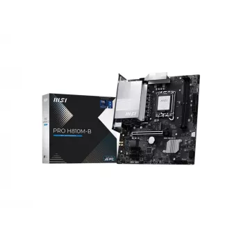 MSI PRO H810M-B pagrindinė plokštė Intel H810 LGA 1851 (Socket V1) micro ATX