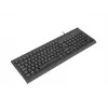 NATEC Moray ES laidinė pilno dydžio klaviatūra su USB, ispanišku QWERTY išdėstymu, 105 klavišais, ID kortelių skaitytuvu, 1,5 m laidu, juoda