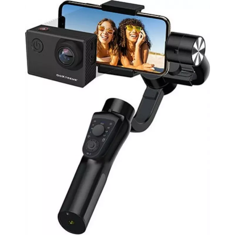 GoXtreme GX3 3 ašių stabilizatorius rankiniam naudojimui, skirtas kameroms ir veiksmo kameroms