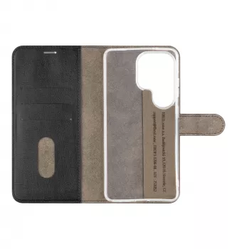 Fixed Opus Knyginis dėklas Samsung Galaxy S26 Ultra, dirbtinė oda, juoda