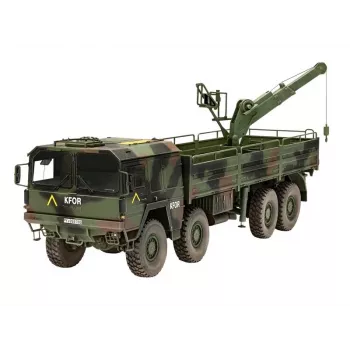 Plastikinis modelis REVELL Man 10T Milgl 8x8 sunkvežimis 1/35 masteliu
