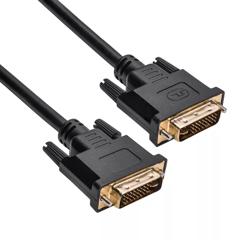 Akyga AK-AV-02 DVI-I Dual Link kabelis 24+5 kontaktų, 1,8 m, juodas