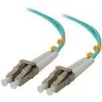 ALOGIC šviesolaidinis jungiamasis kabelis LC daugiamodis (M) į LC daugiamodį (M) - 2,0 m - OM4 - 50/125 µm - dipleksinis - halogenų neturintis (LCLC-02-OM4)