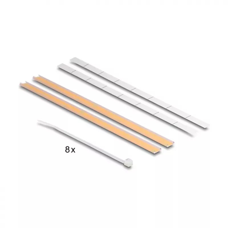 DeLOCK 67059 19 colių D tipo pataisų skydelis su įtempimo mažinimu, 8 prievadų, 1U, juodas