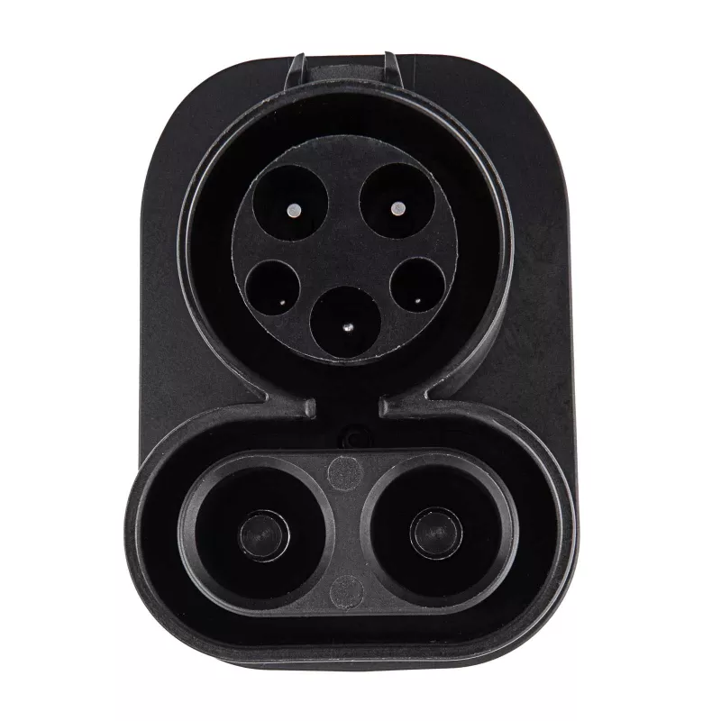 Akyga AK-SC-E11 kompaktiškas elektromobilio įkrovimo adapteris CCS1 – CCS2, DC/AC, IP54, juodas