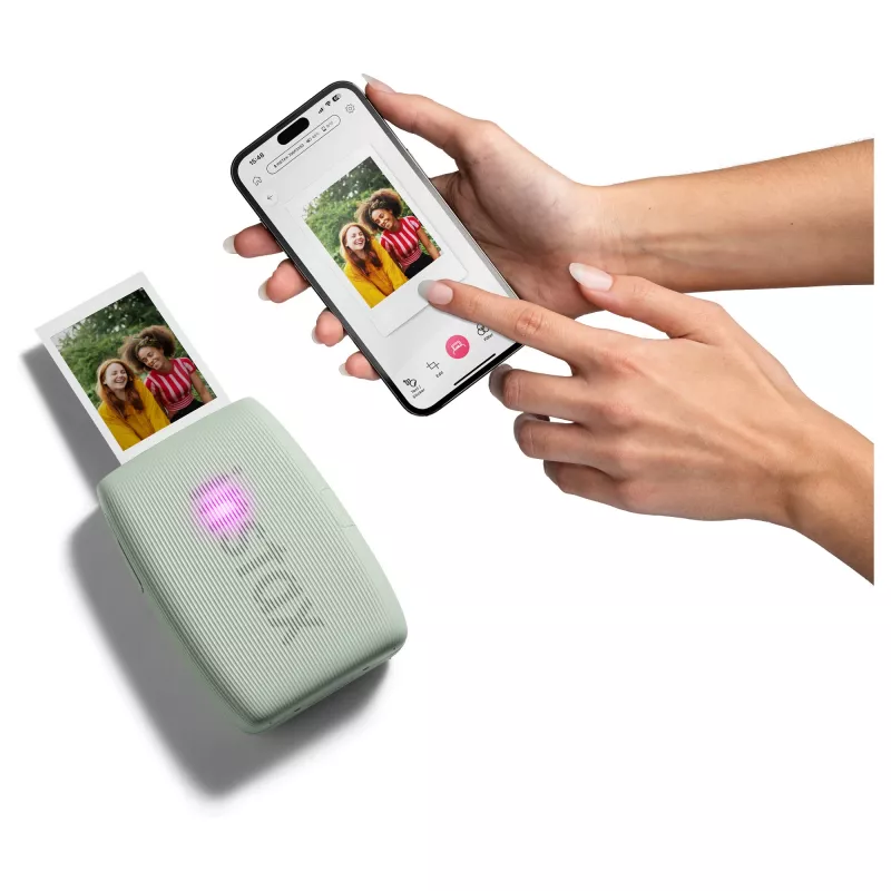 Momentinis spausdintuvas Fujifilm Instax Mini Link3 Šalavijų žalia – 800×600 DPI, spausdina 6,2×4,6 cm, Bluetooth, 0,21 kg