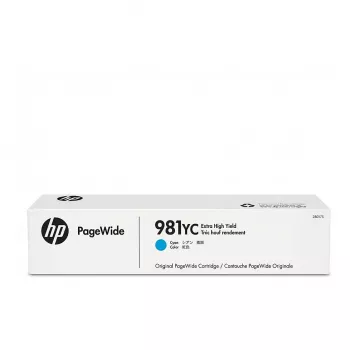 Kasetė HP 981YC Extra High Yield Cyan L0R17YC 16000 puslapių