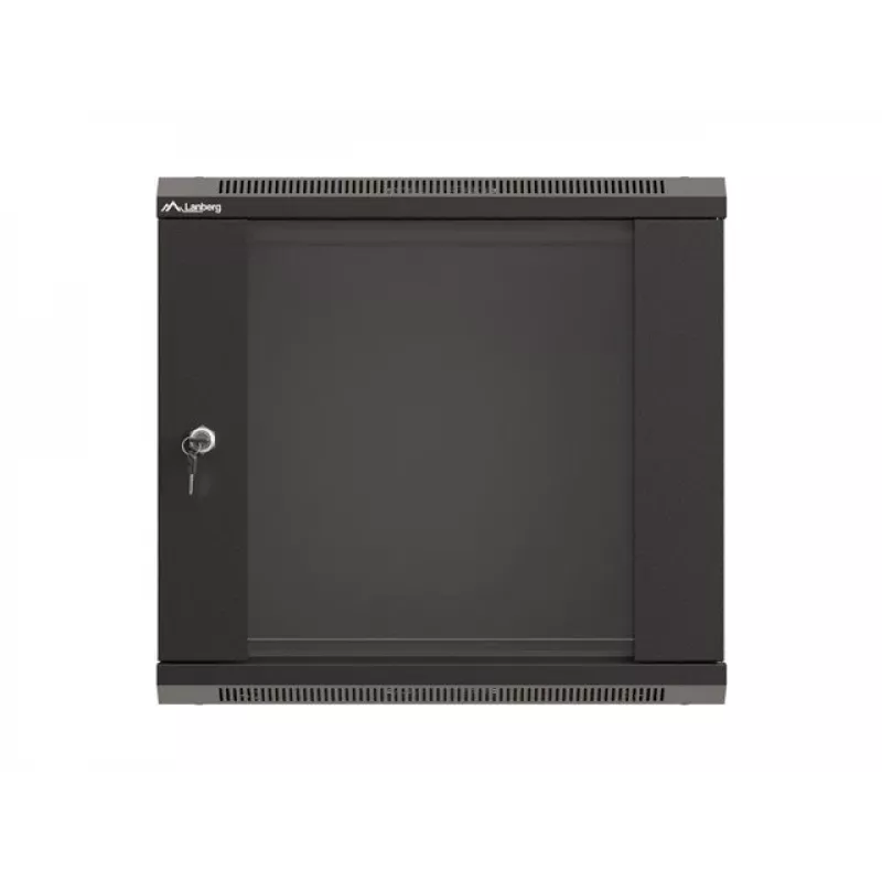Sieninis stelažas LANBERG WF03-5309-10B, 9U, 500×350×540 mm, maks. apkrova 60 kg, juodas