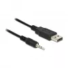 Garso kabelis USB 2.0-A / 2,5 mm, 1,8 m, juodas DeLOCK 83788