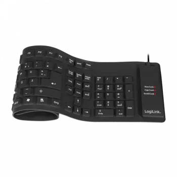 LogiLink ID0019A Universal USB klaviatūra QWERTZ vokiška juoda