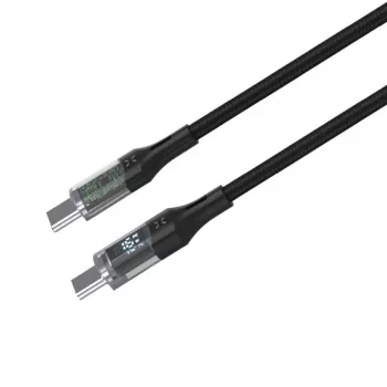 Laidas USB-C/USB-C su vaizdo perdavimu, PD, 2m, USB 2.0, 100W | FIXDD-CC2-BK