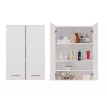 Baldinė spintelė voniai Topeshop POLA MINI DD balta
