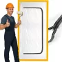 Dulkių barjeras durims, renovacijos dulkių uždanga 220x110 cm