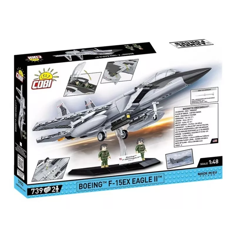 Cobi Konstruktorius Boeing F-15EX Eagle II modelis COIB-5900, kolekcinis mastelio rinkinys