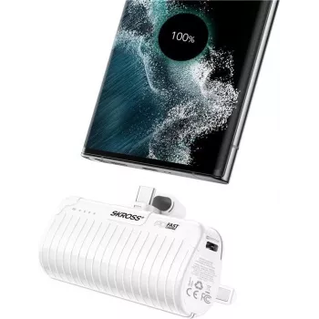 SKROSS Power Stand 18.5 W 5000 mAh – Powerbank ir išmaniojo telefono stovas (SKPB0003RPSCN)