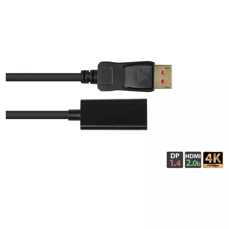 Good Connections Adapteris DisplayPort 1.4 (kištukas) į HDMI 2.0b (lizdas) 4K @60Hz, 20 cm