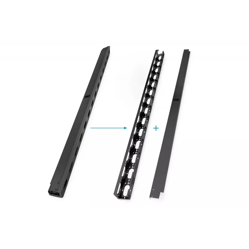 Priedas stovui Digitus DN-19 ORG-42U-SV kabelių kanalų rinkinys