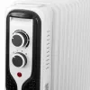 Adler AD 7816 Alyvinis radiatorius 2000 W 3 galios lygiai balta