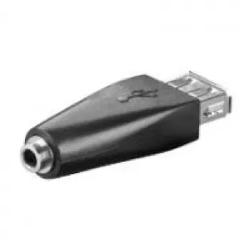 Wentronic Goobay USB 2.0 Hi-Speed adapter - USB 2.0 lizdas (A tipo) > 3,5 mm lizdas (3 kontaktų, stereo) (93982)