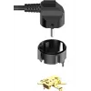 ColorWay CW-CHE64B kištukinis lizdas 10A 17W su USB