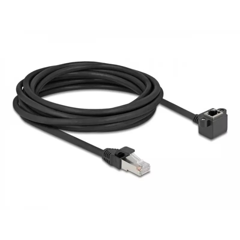 Tinklo laidas DeLOCK 81159 RJ-45 Cat6 5 m Juodas