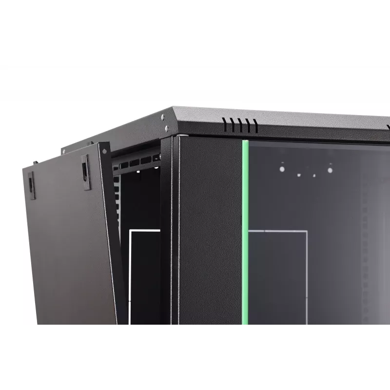 Sieninis 19 inch tinklo spintas DN-37115, 16U, 600x600x785 mm, juodas
