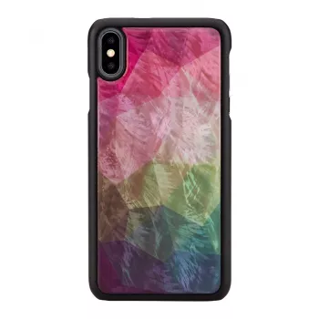 Apsauginis dėklas iPhone XS Max iKins — vandens gėlės raštas, juodas