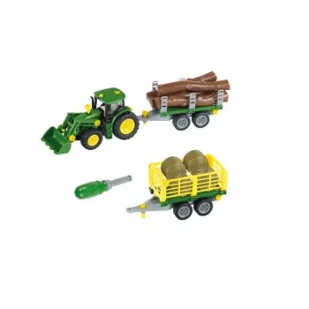 Žaidimų rinkinys Theo Klein 3906 – John Deere traktorius su priekaba