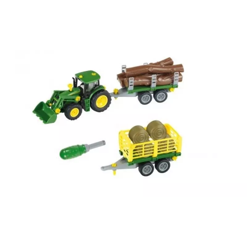 Žaidimų rinkinys Theo Klein 3906 – John Deere traktorius su priekaba