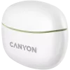 CANYON TWS-5 belaidės ausinės (į ausis), žalios, Bluetooth 5.3, liečiamas valdymas, USB-C įkrovimas
