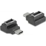 DeLOCK 67235 lyties keitiklis USB Type-C į USB Type-E juodas