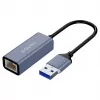 Tinklo adapteris SAVIO AK-83 USB-A į RJ-45, 5 Gbit/s, juodas