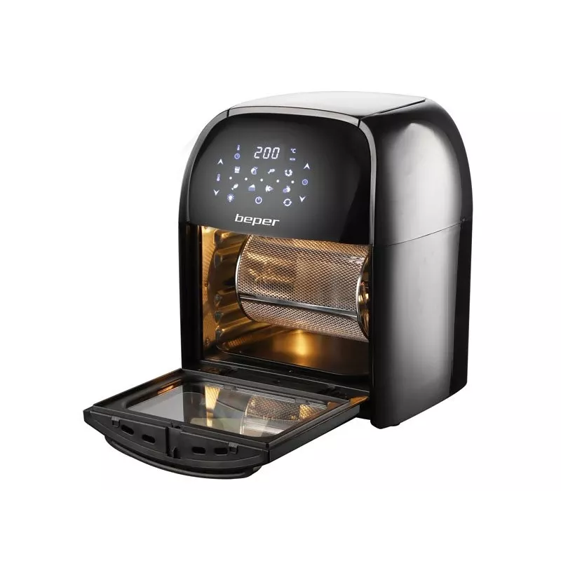 Karšto oro gruzdintuvė Beper P101FRI012 12 L 1800 W Juoda