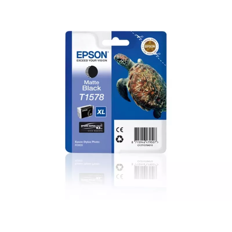 Epson T1578 original kasetė su juodu rašalu (didelės talpos, XL)