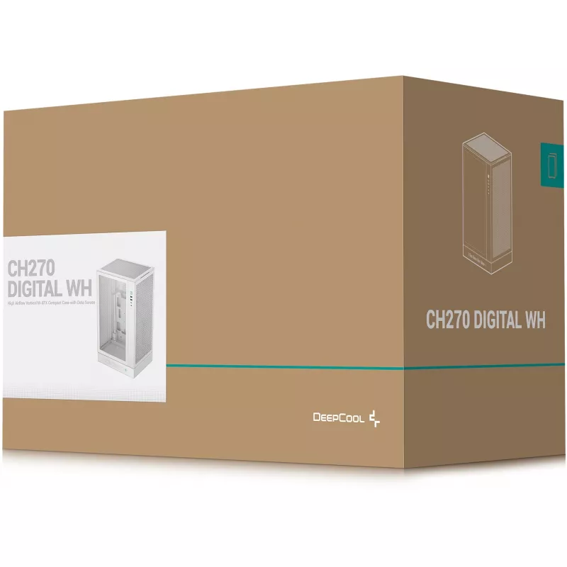 Korpusas DeepCool CH270 WH (R-CH270-WHNDM0-G-1)
