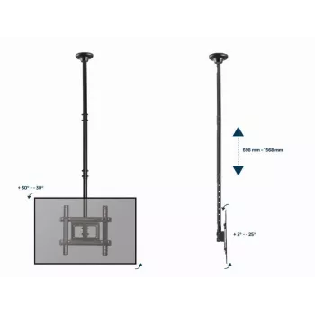 Gembird CM-70 TV laikiklis luboms 177,8 cm (70 inch) juodas