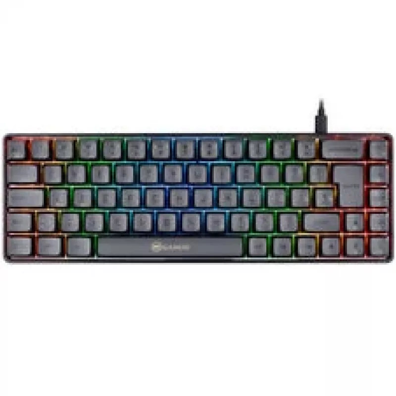 GAMIAC TKL69G SF žaidimų klaviatūra, Kailh Blue – juoda/pilka