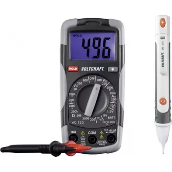 VOLTCRAFT DT-TEST-KIT 150 Rankinis skaitmeninis multimetras CAT III 600 V, 2000 skaitmenų (1214405)