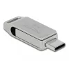 USB atmintukas DeLOCK 16GB USB-C / USB-A metalinis korpusas