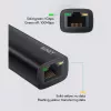 Ethernet adapterius Aukey CB-A30 USB-C į Gigabit RJ45 10/100/1000 Mbps, USB 3.0, aliuminis, LED indikatoriai