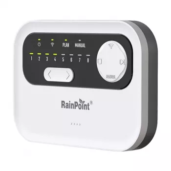 Laistymo valdiklis RainPoint HIC801W Wi-Fi – 8 zonų drėkinimo laikmatis su Wi-Fi ryšiu