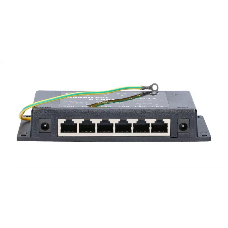 PoE įpurškiklis Extralink Gigabit 6 prievadų 6x 1000Mb/s RJ45