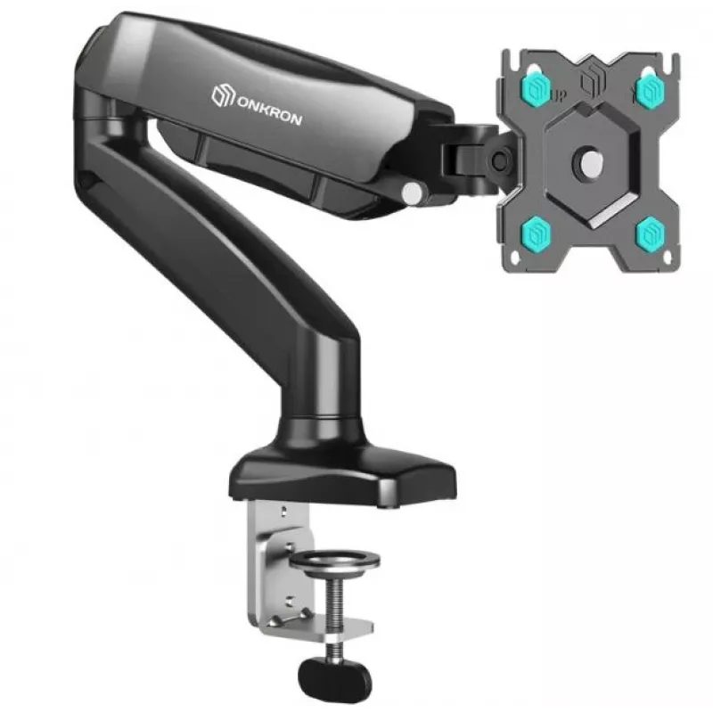 ONKRON G80-B Sukamas ir pasukamas stalinis laikiklis monitoriui 13‘-32’, max. 8 kg, su sukimu, juodas