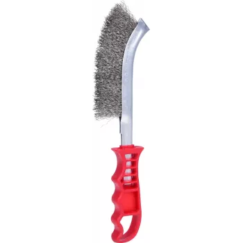 Rankinis vielinis šepetys ks tools 201.2301, 250 mm, nerūdijančio plieno šereliai