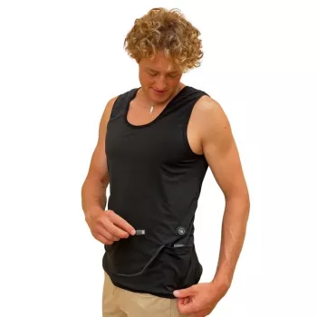 Glovii GV2M šildoma liemenė žiemos sportui, slidinėjimui, snieglenčių sportui, unisex, poliesteris, juoda