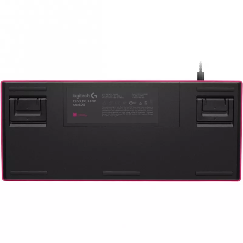 Logitech G PRO X TKL RAPID klaviatūra žaidimams USB QWERTY rožinė, be skaičių bloko
